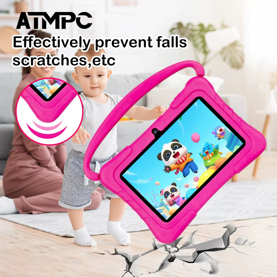 Kids Tablet PC with Iwawa Android 11 7 Inch Tablet 3GB RAM+32GB ROM 2.4G WIFI Bluetooth 4.2 , Children'S Learning Tablet