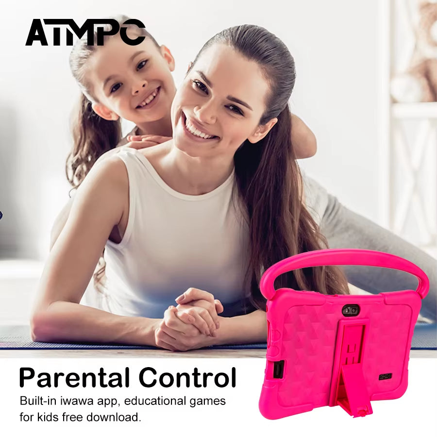 Kids Tablet PC with Iwawa Android 11 7 Inch Tablet 3GB RAM+32GB ROM 2.4G WIFI Bluetooth 4.2 , Children'S Learning Tablet